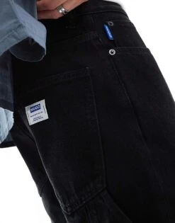 HUGO Blue Carpenter 3 Denim Jeans In Black For Men -Hugoro Store 206773230 4