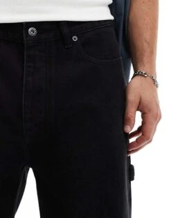 HUGO Blue Carpenter 3 Denim Jeans In Black For Men -Hugoro Store 206773230 5