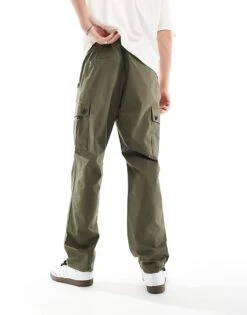 HUGO Red Garlo Cargo Trousers In Khaki Green For Men -Hugoro Store 206773643 3