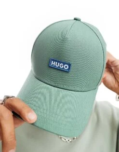 HUGO Blue Jinko Baseball Cap In Light Green For Men -Hugoro Store 206773849 2
