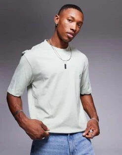 HUGO Blue Niley T-shirt In Light Green For Men