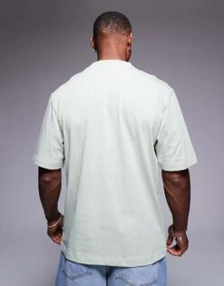 HUGO Blue Niley T-shirt In Light Green For Men -Hugoro Store 206890351 4