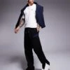 HUGO Blue Nitlogopant Joggers In Black For Men