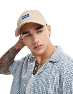 HUGO Blue Jinko Baseball Cap In Beige For Men -Hugoro Store 206890554 1 beige 1