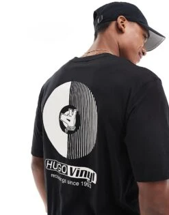 HUGO Blue Necordyl T-shirt In Black For Men -Hugoro Store 206890736 1 black 1