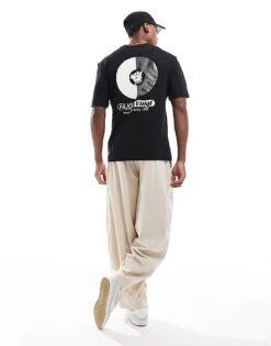 HUGO Blue Necordyl T-shirt In Black For Men -Hugoro Store 206890736 3