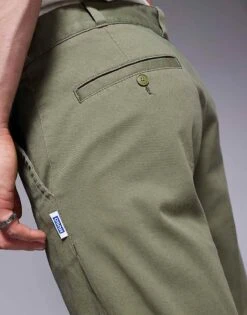 HUGO Blue Dino Casual Trousers In Dark Green For Men -Hugoro Store 206891120 5