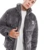 HUGO Red Biron Puffer Jacket In Deep Ridged Grey Cord For Men