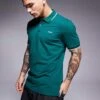 HUGO Red Dinoso Polo Shirt In Forest Green For Men