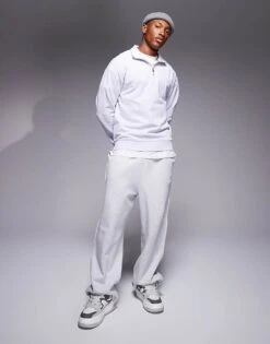 HUGO Red Durty Half Zip Sweatshirt In Light Purple For Men -Hugoro Store 206892226 3