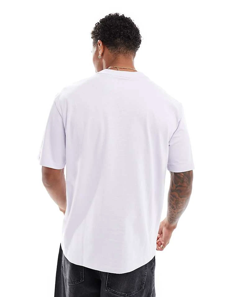 HUGO Red Dapolino T-shirt In Light Purple For Men 4 HUGO Red Dapolino T-shirt In Light Purple For Men - Image 4