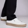 HUGO Red Morrie Tenn Trainers In White With Gumsole For Men