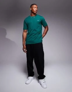 HUGO Red Dero T-shirt In Forest Green For Men -Hugoro Store 206892349 3