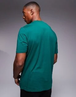HUGO Red Dero T-shirt In Forest Green For Men -Hugoro Store 206892349 4