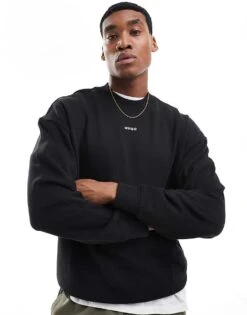 HUGO Red Dapocrew Sweatshirt In Black For Men -Hugoro Store 206892453 1 black 1