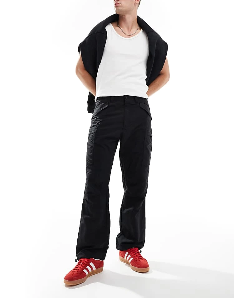 HUGO Red Giaz Cargo Trousers In Black For Men 6 HUGO Red Giaz Cargo Trousers In Black For Men - Image 6