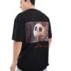 HUGO Red Dijack Nightmare Before Christmas Oversized T-shirt In Black For Men
