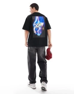 HUGO Red Dflofire T-shirt In Black For Men 8 HUGO Red Dflofire T-shirt In Black For Men -Hugoro Store 206892518 4