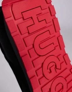 HUGO Red Icelin Runn Trainers In Black And Red For Men -Hugoro Store 206892519 4