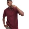 HUGO Red Dapolino T-shirt In Burgundy For Men