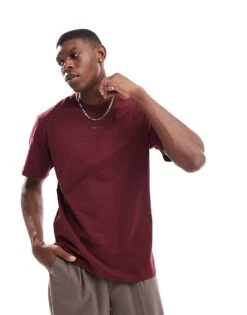 HUGO Red Dapolino T-shirt In Burgundy For Men