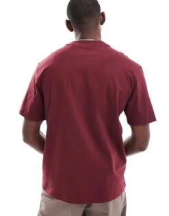 HUGO Red Dapolino T-shirt In Burgundy For Men -Hugoro Store 206892537 4