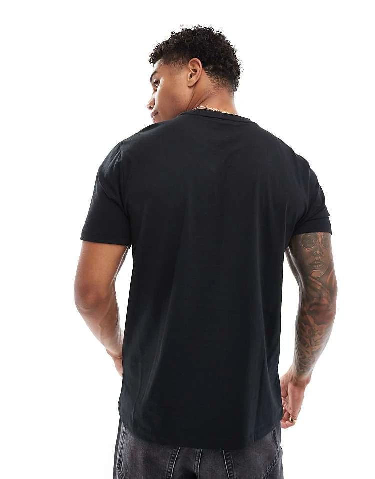 Hugo Red Hugo Dulivio Logo T-shirt With Red Logo In Black - BLACK For Men 2 Hugo Red Hugo Dulivio Logo T-shirt With Red Logo In Black - BLACK For Men - Image 2