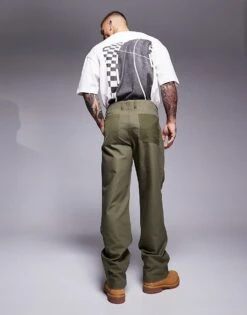 HUGO BLUE Gorka Co-ord Trousers In Green For Men Open Green -Hugoro Store 207342885 5