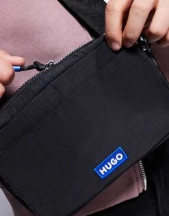 HUGO BLUE Vytal Crossbody Bag In Black For Men -Hugoro Store 207342951 3