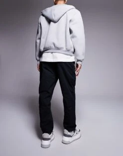 HUGO BLUE Geiko Tapered Fit Trousers In Black For Men -Hugoro Store 207343117 2