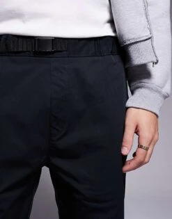 HUGO BLUE Geiko Tapered Fit Trousers In Black For Men -Hugoro Store 207343117 3