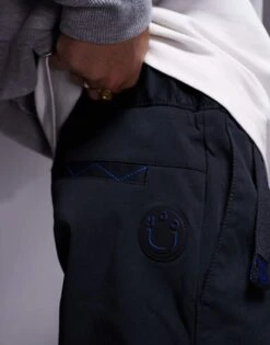 HUGO BLUE Geiko Tapered Fit Trousers In Black For Men -Hugoro Store 207343117 4