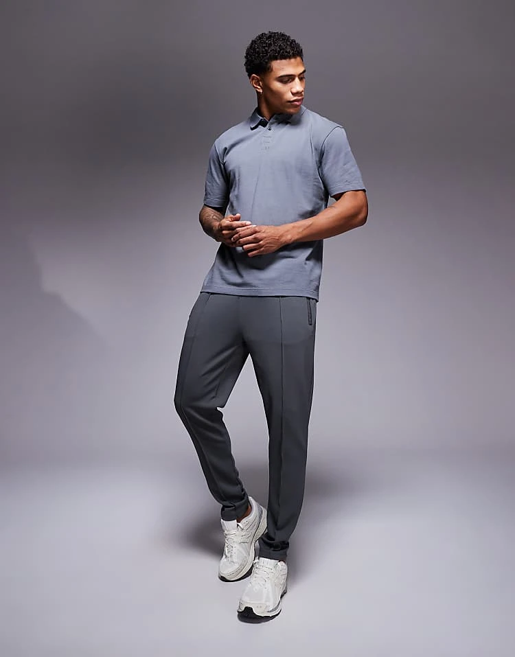 HUGO Red Dangula Polo In Grey For Men Open Grey 4 HUGO Red Dangula Polo In Grey For Men Open Grey - Image 4