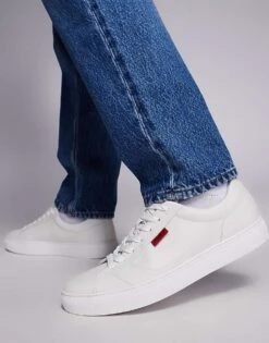HUGO Red Morrie Trainer In White For Men