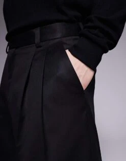 HUGO Red Fedix Tailored Trousers In Black For Men -Hugoro Store 207343318 5