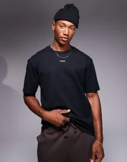 HUGO Red Dapolino Relaxed Fit T-shirt In Black For Men