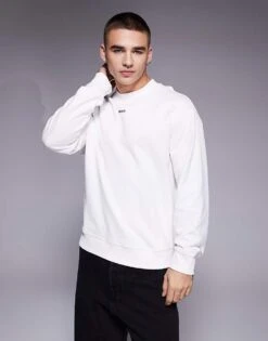 HUGO Red Dapocrew Relaxd Fit Sweatshirt In Stone For Men Natural