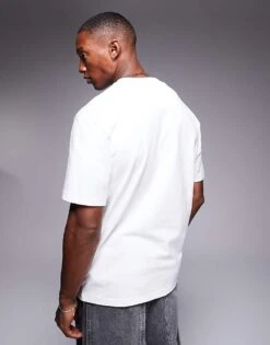 HUGO Red Dapolino Relaxed Fit T-shirt In White For Men -Hugoro Store 207343373 3