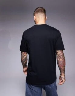 HUGO Red Deyladec Snake Graphic T-shirt In Black For Men -Hugoro Store 207343438 4