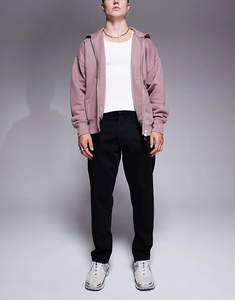 HUGO Red 838 Tapered Fit Jeans In Black For Men 1 HUGO Red 838 Tapered Fit Jeans In Black For Men