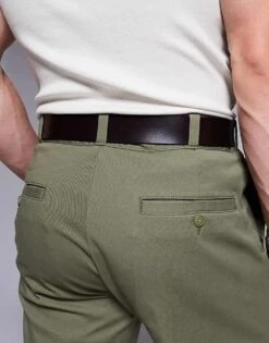 HUGO Red Giaspo Belt In Dark Brown For Men -Hugoro Store 207343572 3