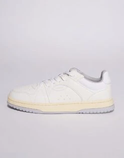HUGO Red Hardian Vintage Trainer In Off White For Men Open White -Hugoro Store 207343579 5