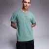 Hugo Red HUGO Bodywear Laze Chest Logo T-shirt In Dark Green For Men Open Green