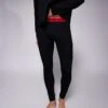 Hugo Red HUGO Bodywear Long Johns In Black With Contrast Waistband For Men