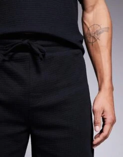 Hugo Red HUGO Bodywear Austin Co-ord Jersey Short In Black For Men 10 Hugo Red HUGO Bodywear Austin Co-ord Jersey Short In Black For Men -Hugoro Store 207350189 5