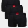 Hugo Red HUGO Bodywear 3-pack Trunk In Black With Front Red Label Logo For Men