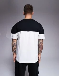 Hugo Red HUGO Bodywear Amsterdam Colour Block T-shirt In White For Men Black 8 Hugo Red HUGO Bodywear Amsterdam Colour Block T-shirt In White For Men Black -Hugoro Store 207350468 4