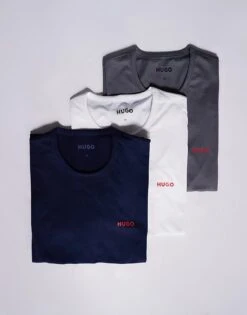 Hugo Red HUGO Bodywear 3-pack Of T-shirts In Black, White And Grey For Men Open Miscellaneous -Hugoro Store 207364797 4