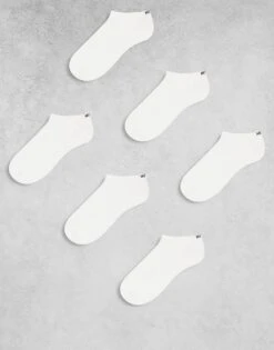 Hugo Red HUGO Bodywear 6-pack Logo Anke Training Socks In White For Men