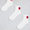 Hugo Red HUGO Bodywear 3-pack Red Label Trainer Socks In White For Men